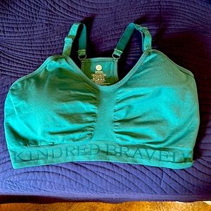 Teal kindred bravely nursing and pumping bra size large-busty/grande